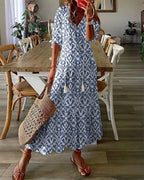 Zosia™ – Sukienka Boho z ukrytym brzuszkiem