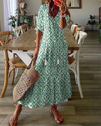 Zosia™ – Sukienka Boho z ukrytym brzuszkiem