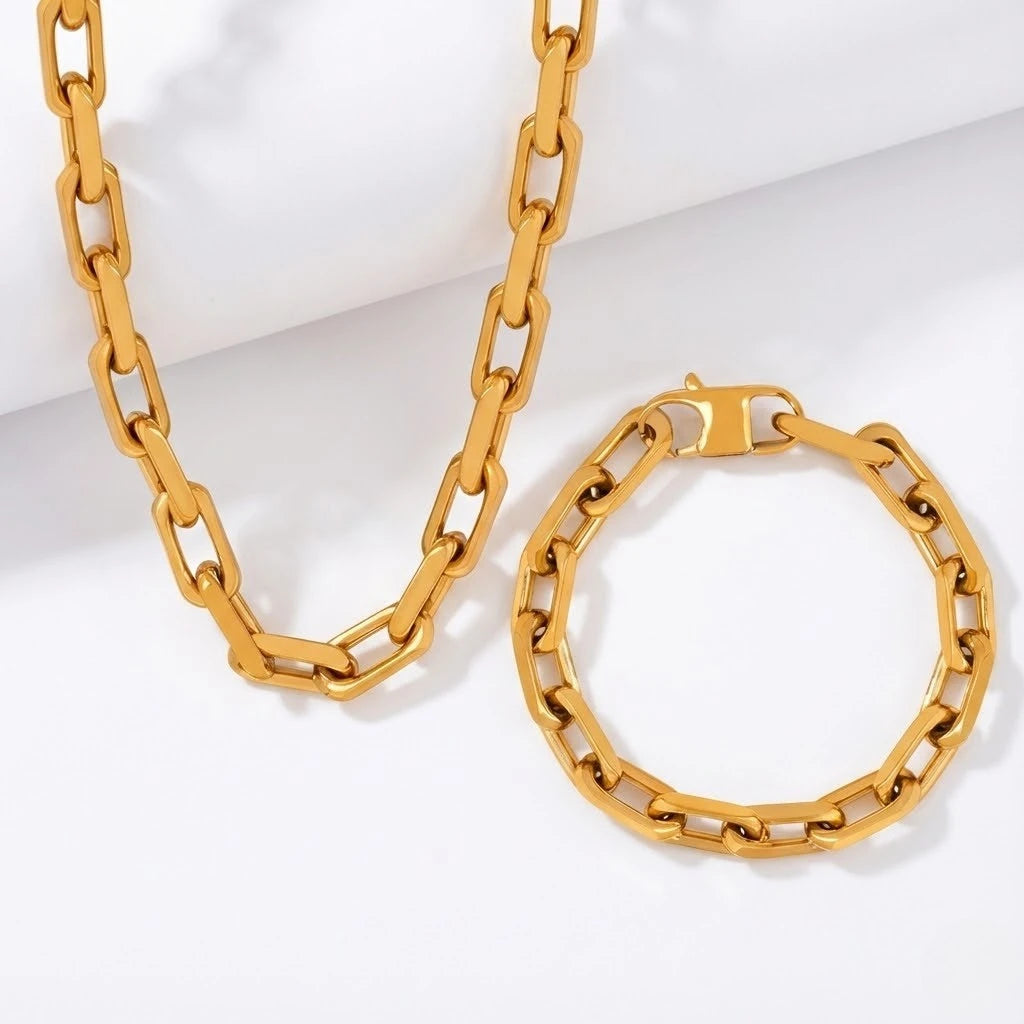 Natalia – Gruby łańcuch hip-hopowy z stali nierdzewnej