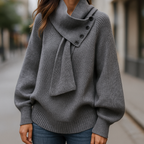 Iwona – Wygodny sweter z kołnierzem