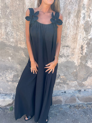 Emilia – Sukienka w kwiatowe paski