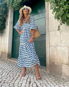 Kasia™ – Bawełniana sukienka maxi na lato