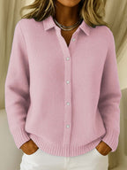 Elaine | Classic Knit Button Cardigan