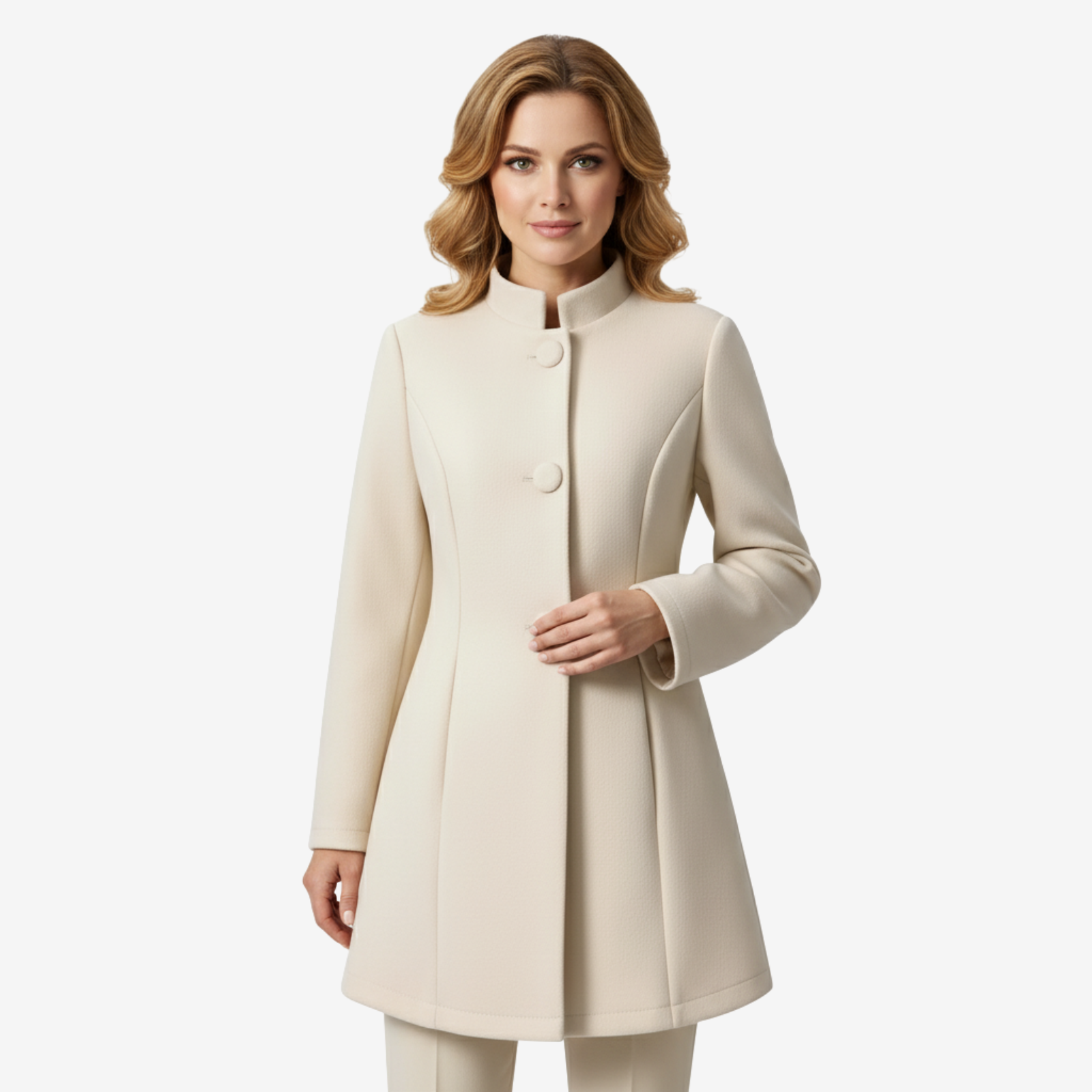 Zosia – Elegancki płaszcz z taliowaniem