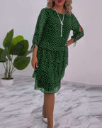 Zuzanna – Elegancka sukienka w kropki