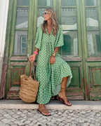 Kasia™ – Bawełniana sukienka maxi na lato