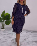 Zuzanna – Elegancka sukienka w kropki