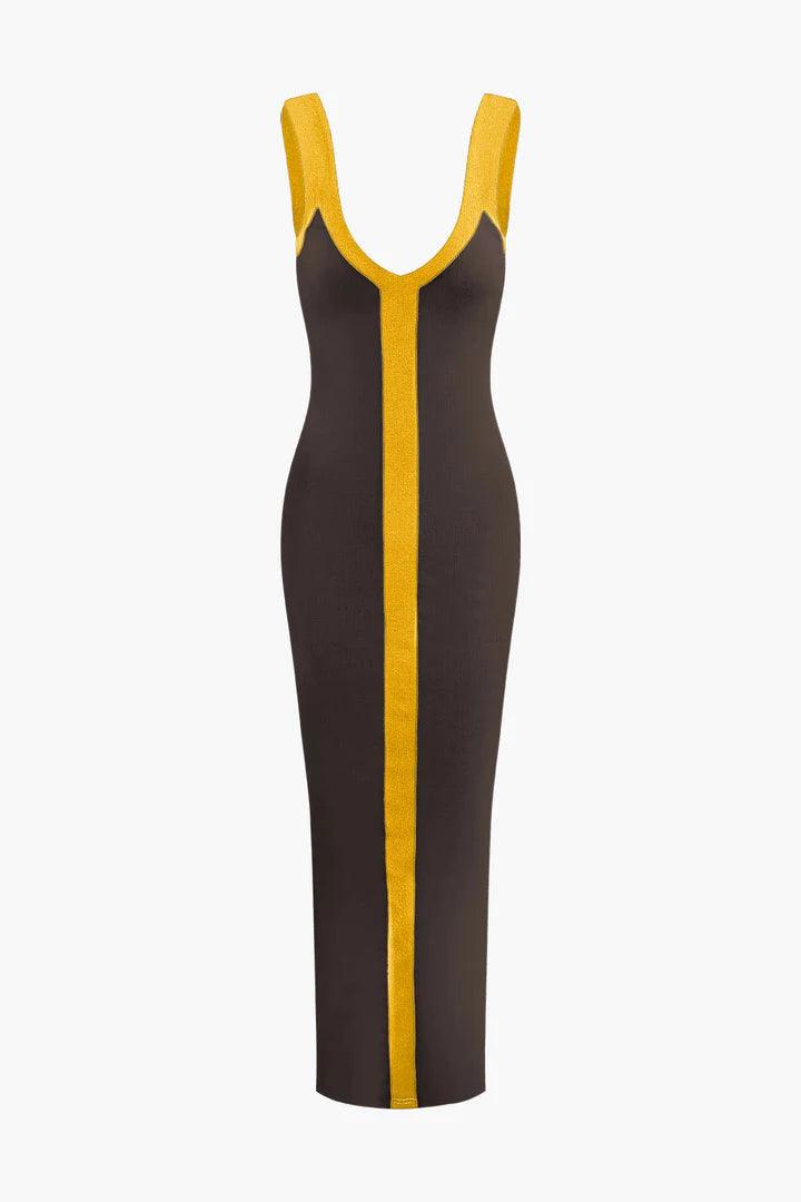 Zofia – Sukienka maxi z dekoltem V