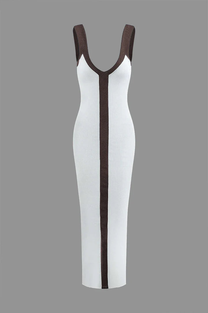 Zofia – Sukienka maxi z dekoltem V