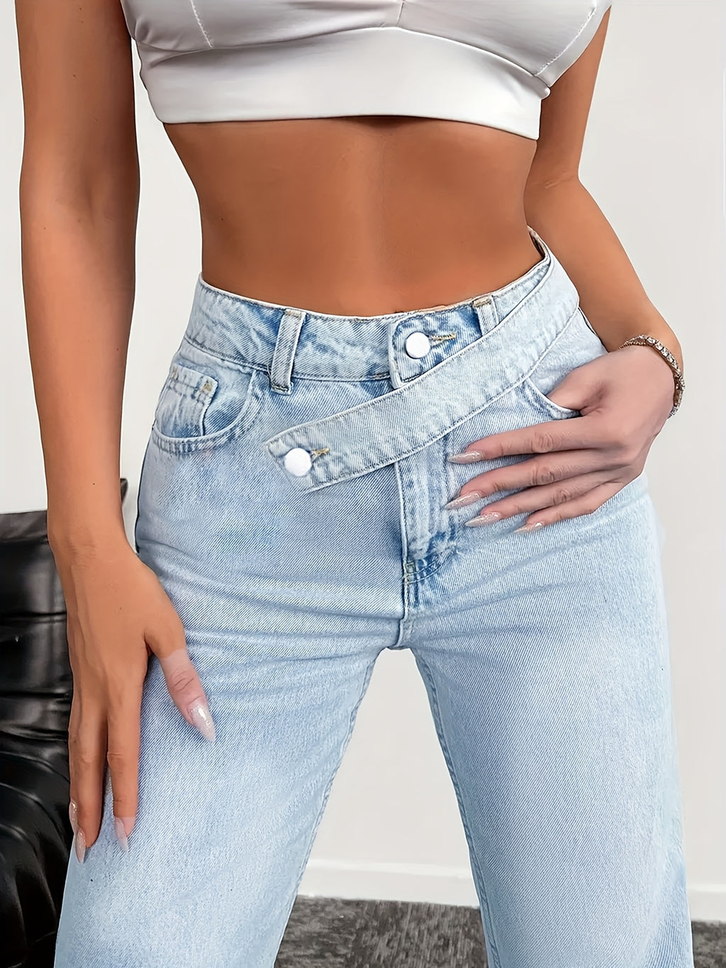 Kasia – Niebieskie jeansy na lato