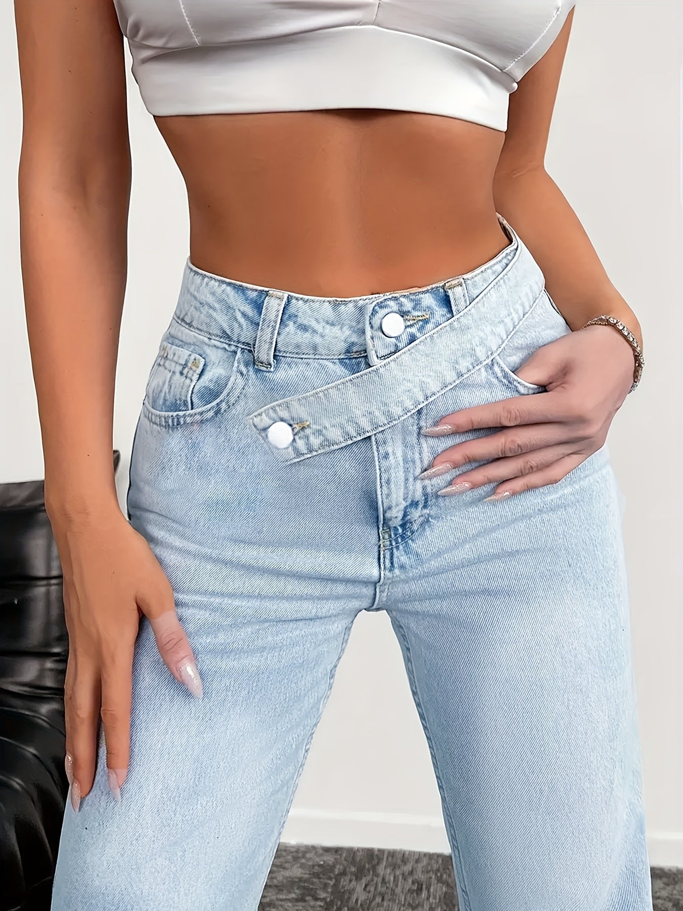 Kasia – Niebieskie jeansy na lato