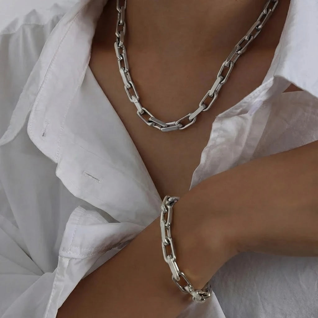 Natalia – Gruby łańcuch hip-hopowy z stali nierdzewnej