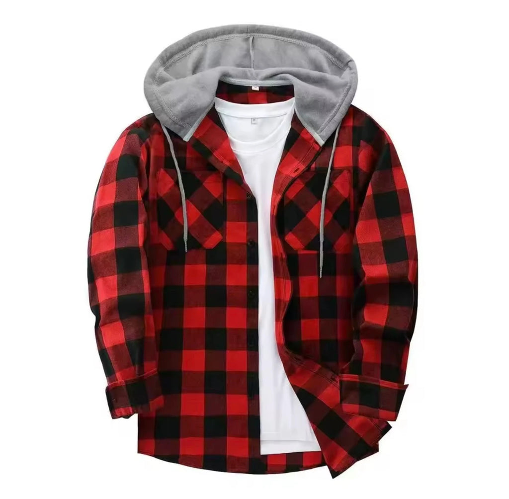 Krzysztof – Ciepła koszula z kapturem