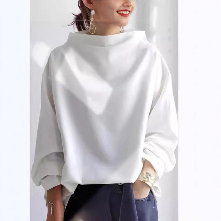 Kasia – Sweter z wysokim kołnierzem