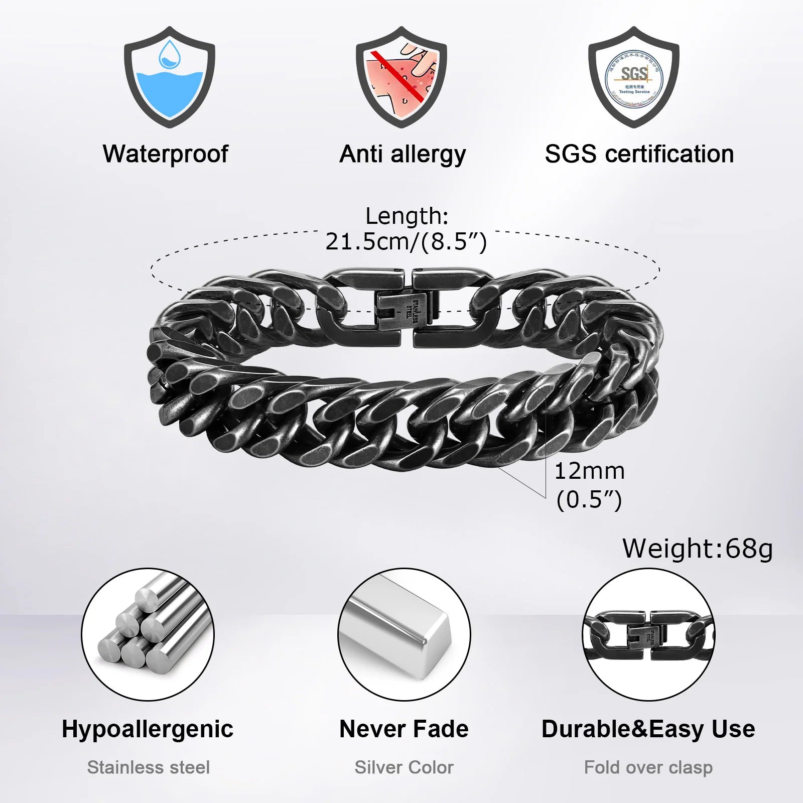 Ola – Masywna bransoletka z łańcuchem