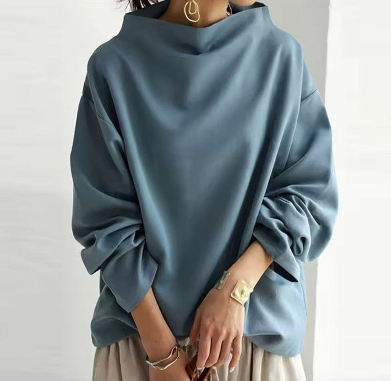 Kasia – Sweter z wysokim kołnierzem