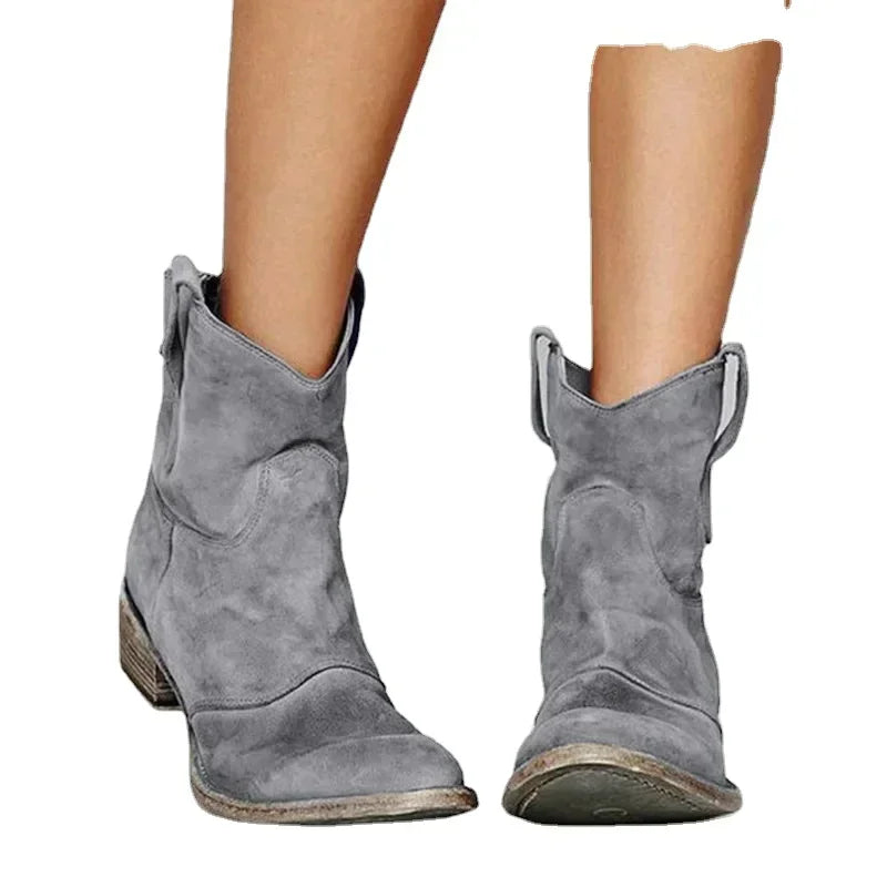Damskie botki kowbojki w stylu vintage