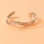 Zofia – Złota bransoletka w kształcie X