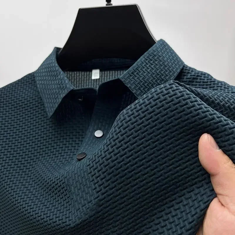 Polo z lodowego jedwabiu