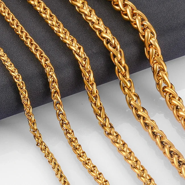 Kacper – Klasyczny złoty łańcuszek hip-hopowy