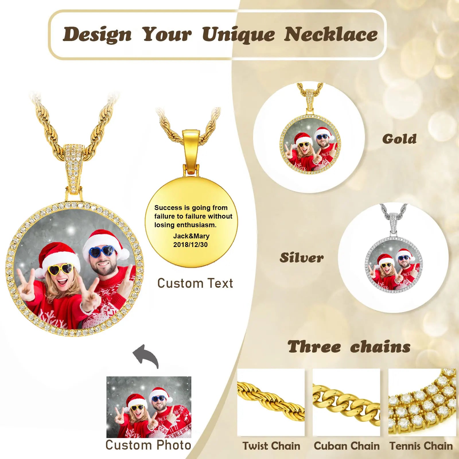 Kasia – Personalizowany naszyjnik hip hopowy