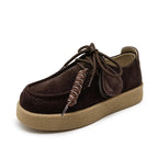 Kasia – Zamszowe loafersy w stylu brytyjskim
