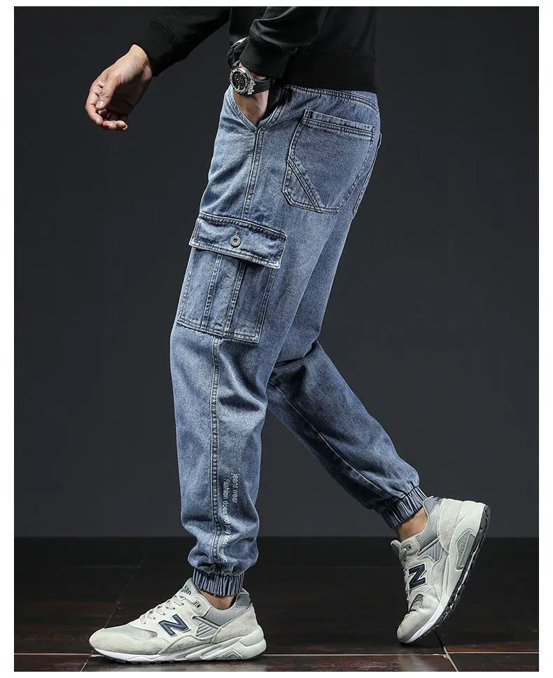 Męskie jeansy cargo