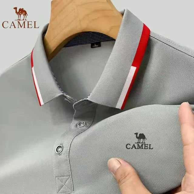 Letnia męska polo z haftem.