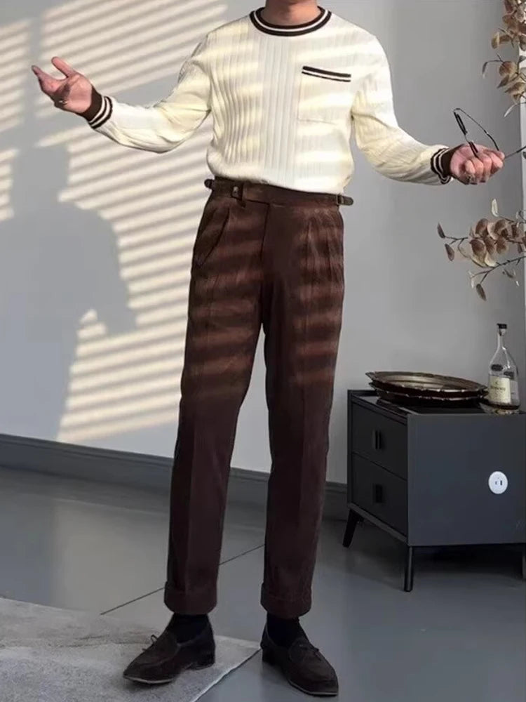 Leo-Eleganckie Nogawki z Weluru