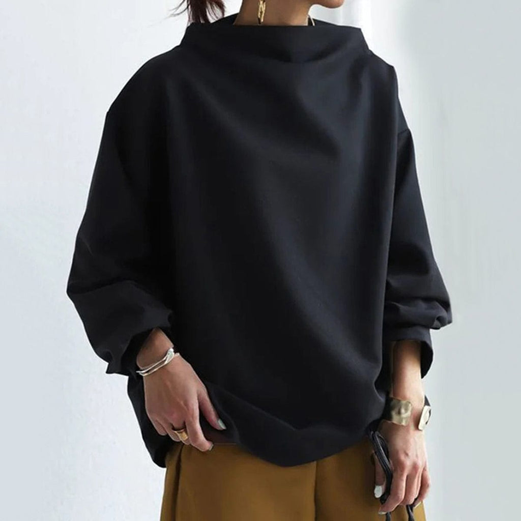 Kasia – Sweter z wysokim kołnierzem