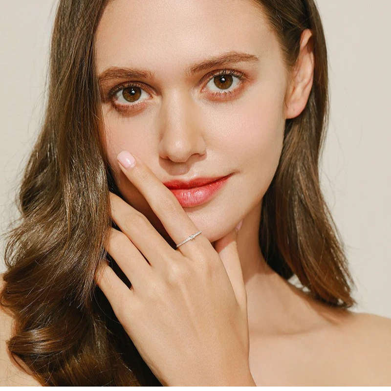 Aleksandra – Złoty pierścionek z cyrkonią