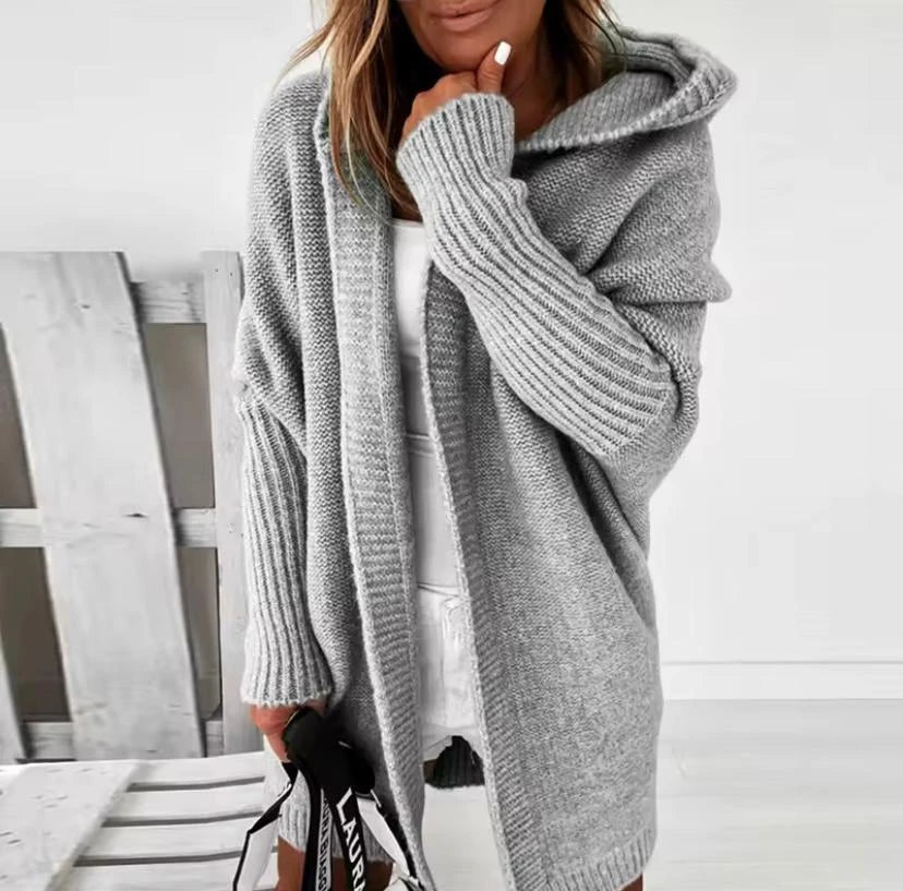 Valentina Rossi Luźny Kardigan z Grubego Splotu