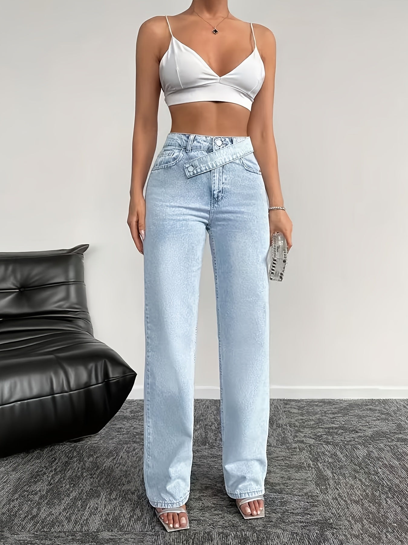 Kasia – Niebieskie jeansy na lato