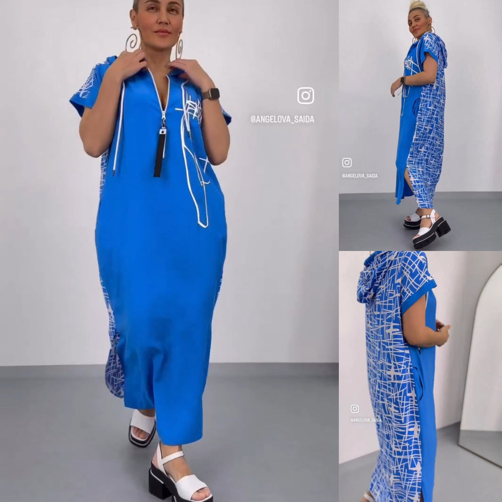 Oliwia – Wygodna długa sukienka