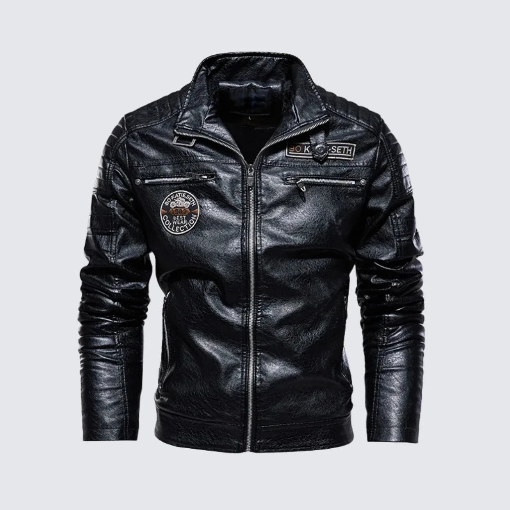 Kacper – Skórzana kurtka na zimę