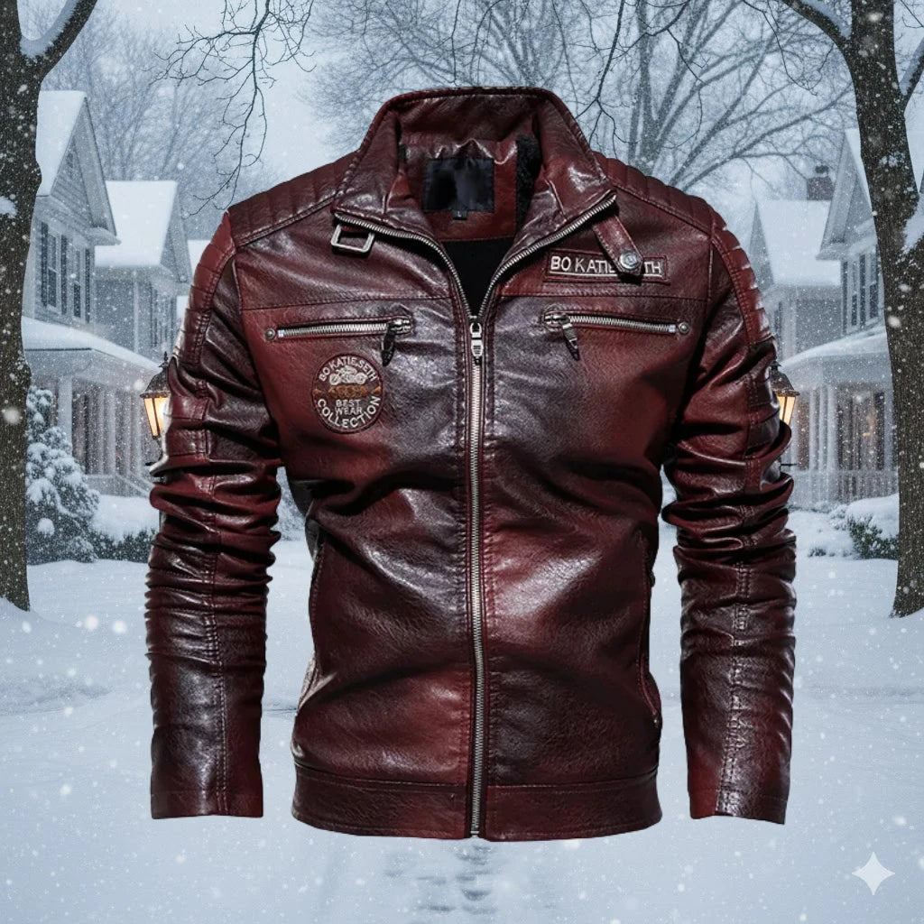 Kacper – Skórzana kurtka na zimę