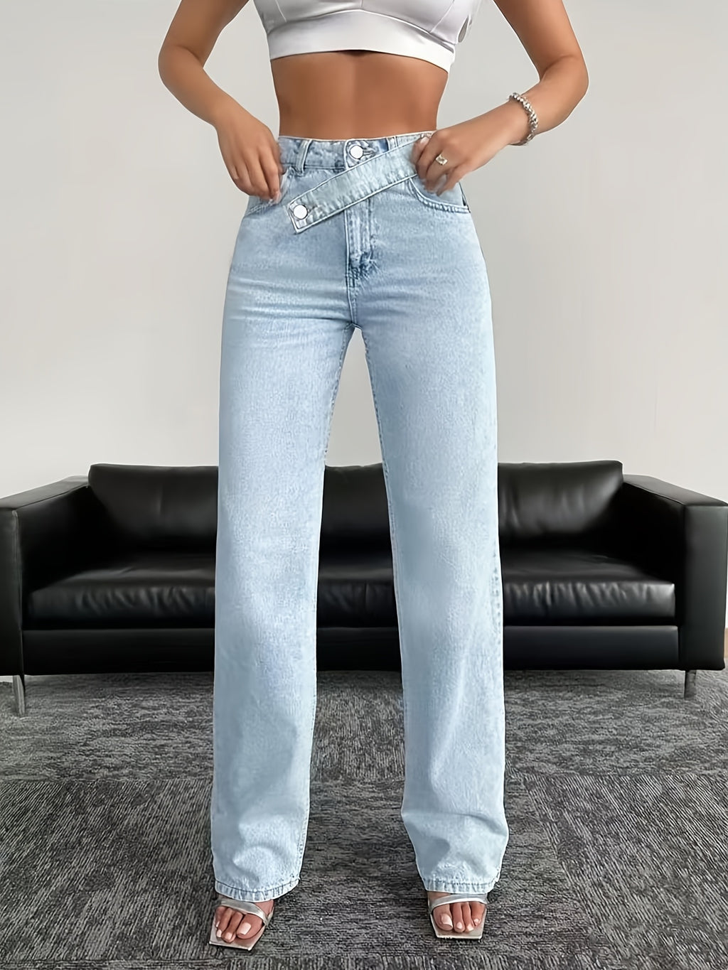 Kasia – Niebieskie jeansy na lato