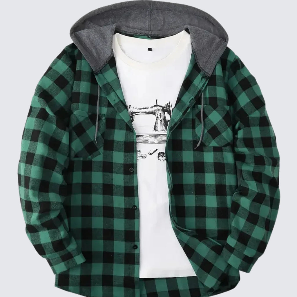 Krzysztof – Ciepła koszula z kapturem