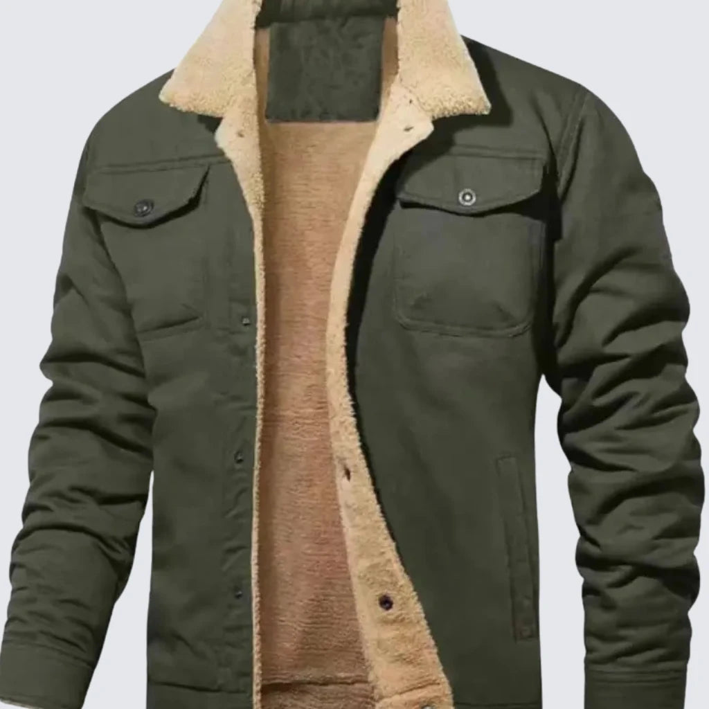 Kacper – Welurowa kurtka na chłodne dni