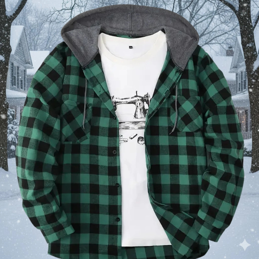 Krzysztof – Ciepła koszula z kapturem
