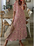 Zosia™ – Sukienka Boho z ukrytym brzuszkiem