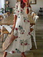Zosia™ – Sukienka Boho z ukrytym brzuszkiem